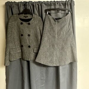 Ann Taylor Gray Skirt Set